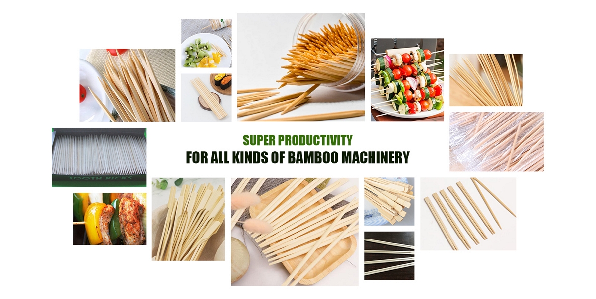 Bamboo toothpick making production line 