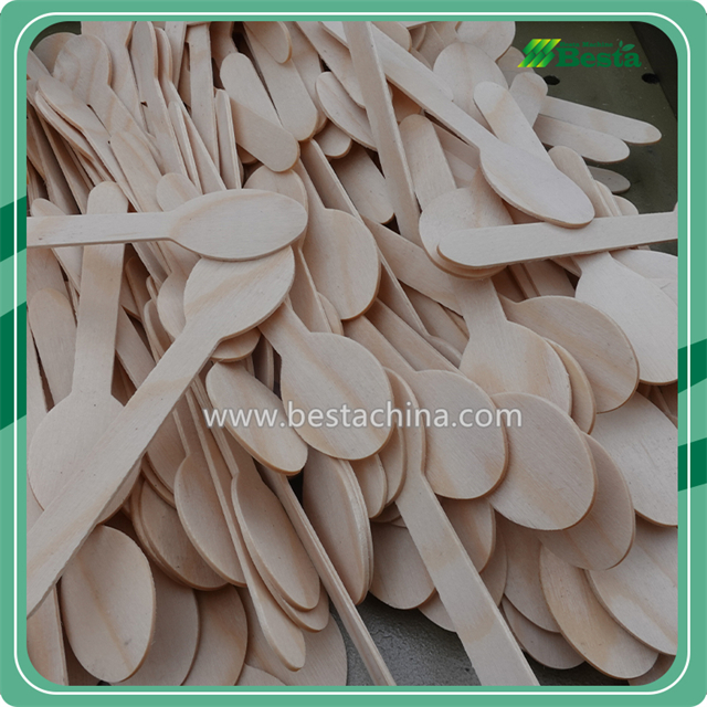 CNC Disposable Wooden Spoon Carved Cutting Machine (Widen Type)