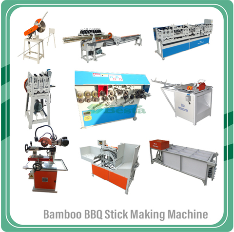 Bamboo BBQ Stick Making Machine, Skewer Making Machine 