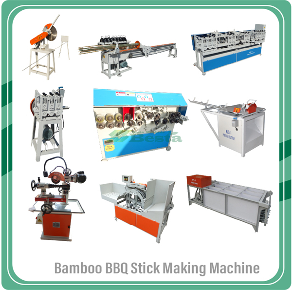 Bamboo BBQ Stick Making Machine, Skewer Making Machine 