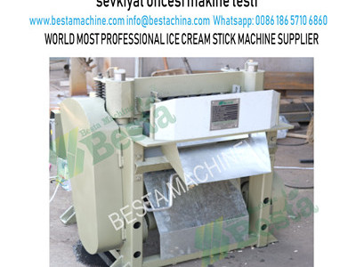 Wooden ice cream stick making machine exported to TURKEY